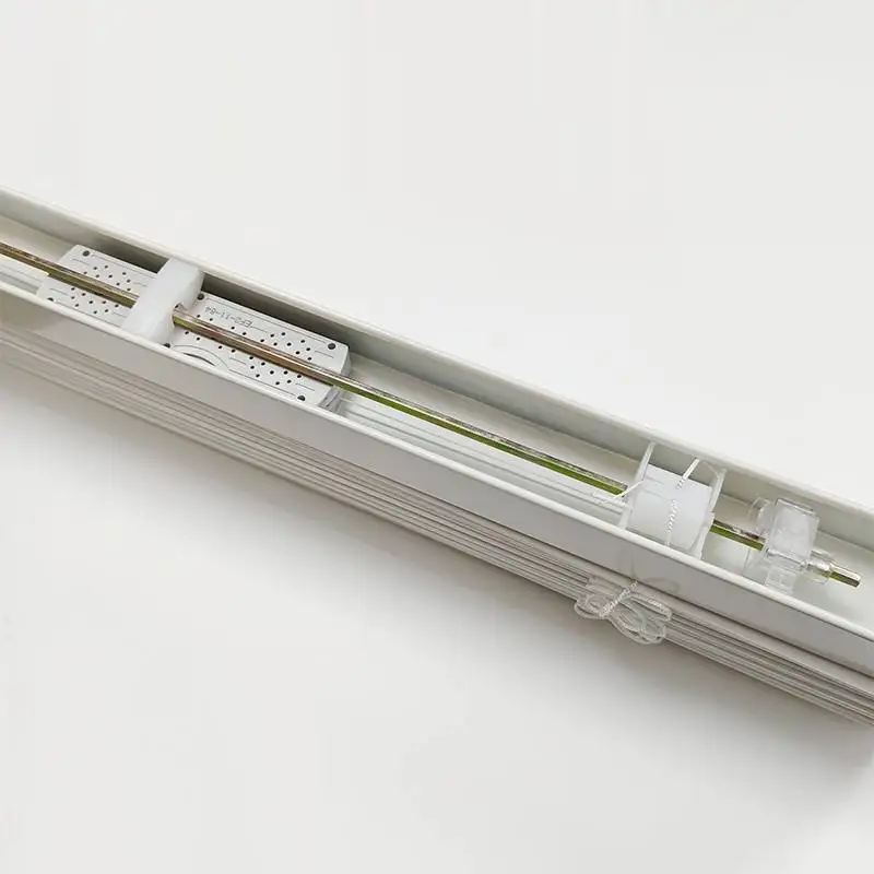 PVC Venetian Blinds 63mm White Crown Headrail Tilt Wand Pull Cord Privacy UV Blocking Custom Size - Image 6