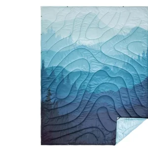 Packable Water Resistant Down Throw Quilt for Camping Hiking Picnic Warm