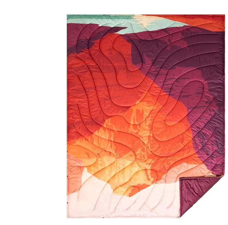 Packable Water Resistant Down Throw Quilt for Camping Hiking Picnic Warm