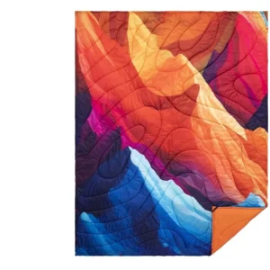 Packable Water Resistant Down Throw Quilt for Camping Hiking Picnic Warm