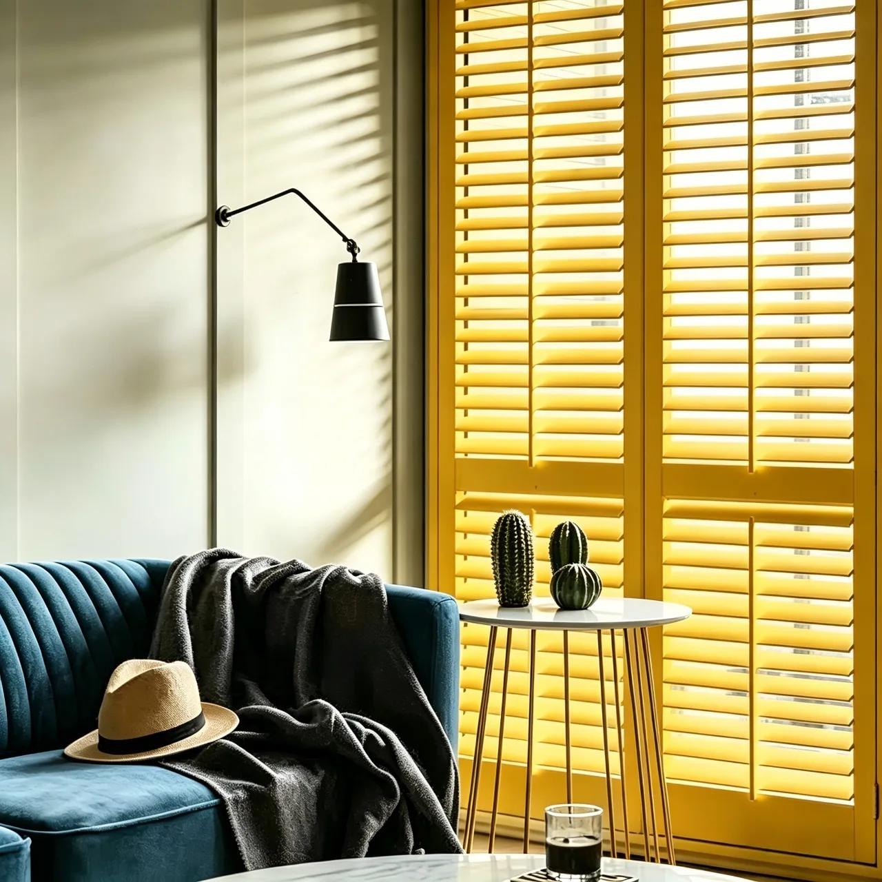 Paulownia Wood Plantation Shutters Natural Grain UV Blocking Custom Contemporary - Image 3