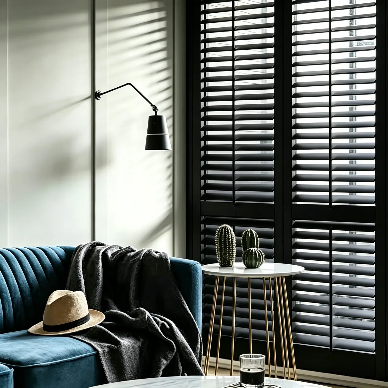 Paulownia Wood Plantation Shutters Natural Grain UV Blocking Custom Contemporary - Image 5