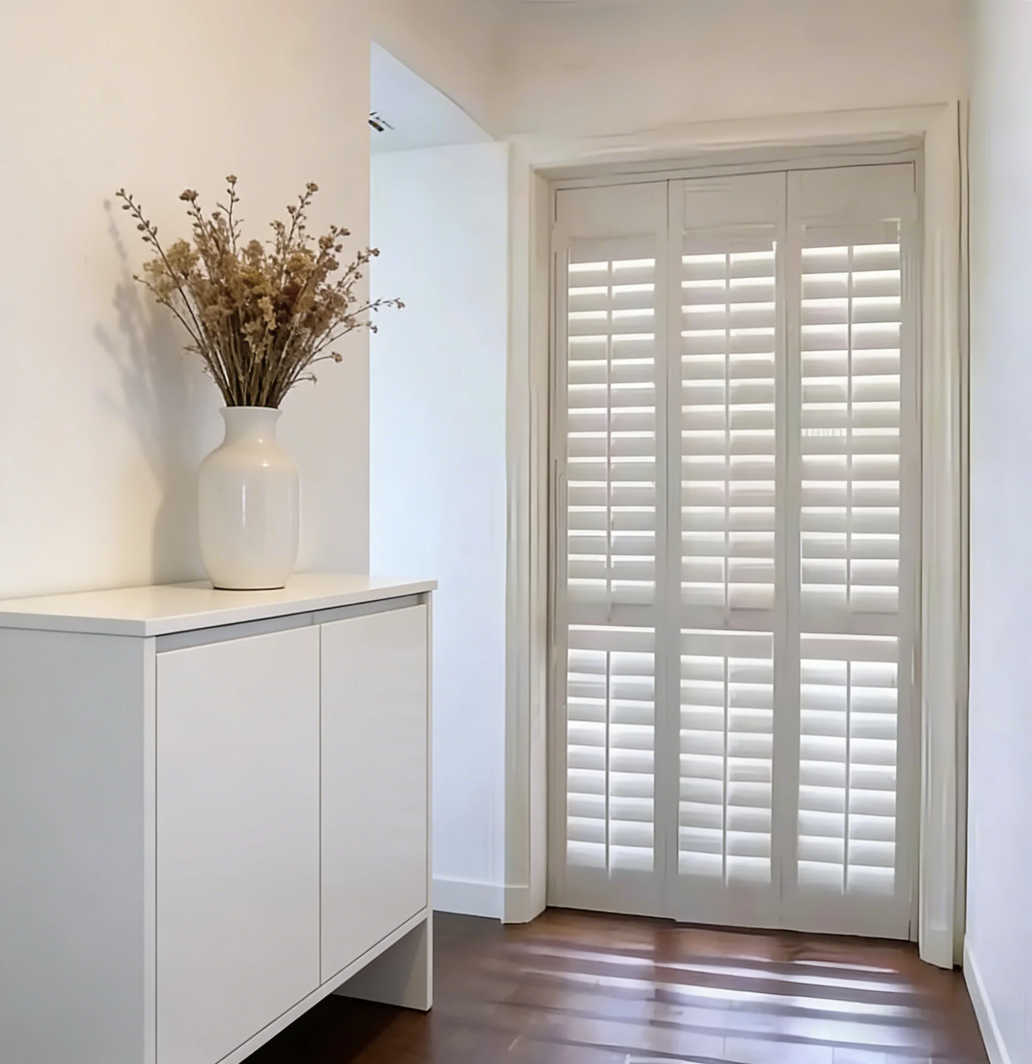 Paulownia Wood Plantation Shutters UV Blocking Custom Interior Window Shutters - Image 2