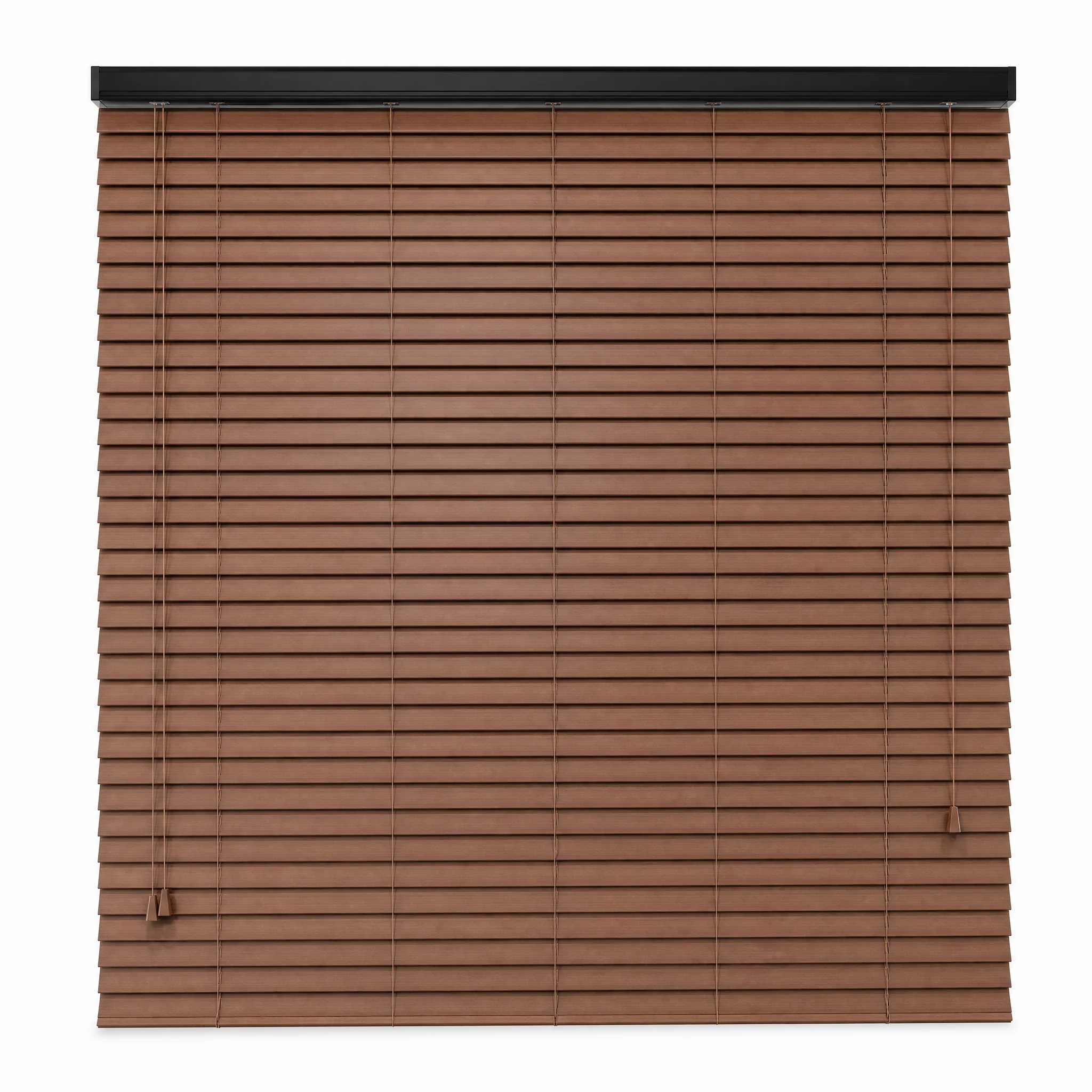 Paulownia Wood Venetian Blinds Custom Size Anti-UV Eco-Friendly Black Cord Control - Image 2