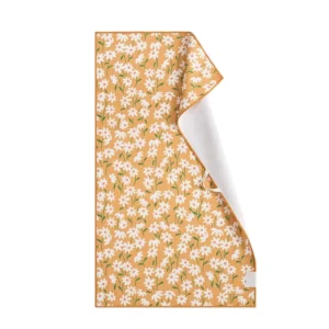 Personalized Floral Recycled Tea Towel - Super Absorbent Quick Dry Lightweight Reusable