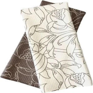 Personalized Floral Recycled Tea Towel Super Absorbent Quick Dry Reusable