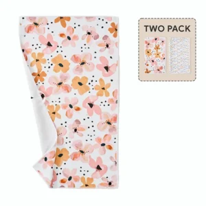Personalized Floral Recycled Tea Towel Super Absorbent Quick Dry Reusable