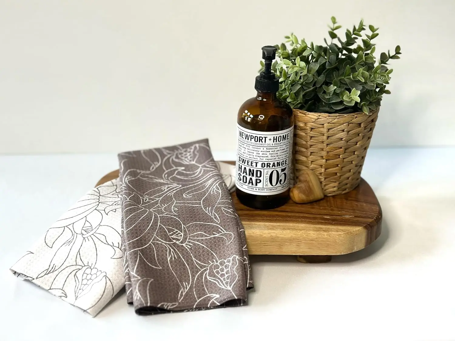 Personalized Floral Recycled Tea Towel Super Absorbent Quick Dry Reusable - Image 3
