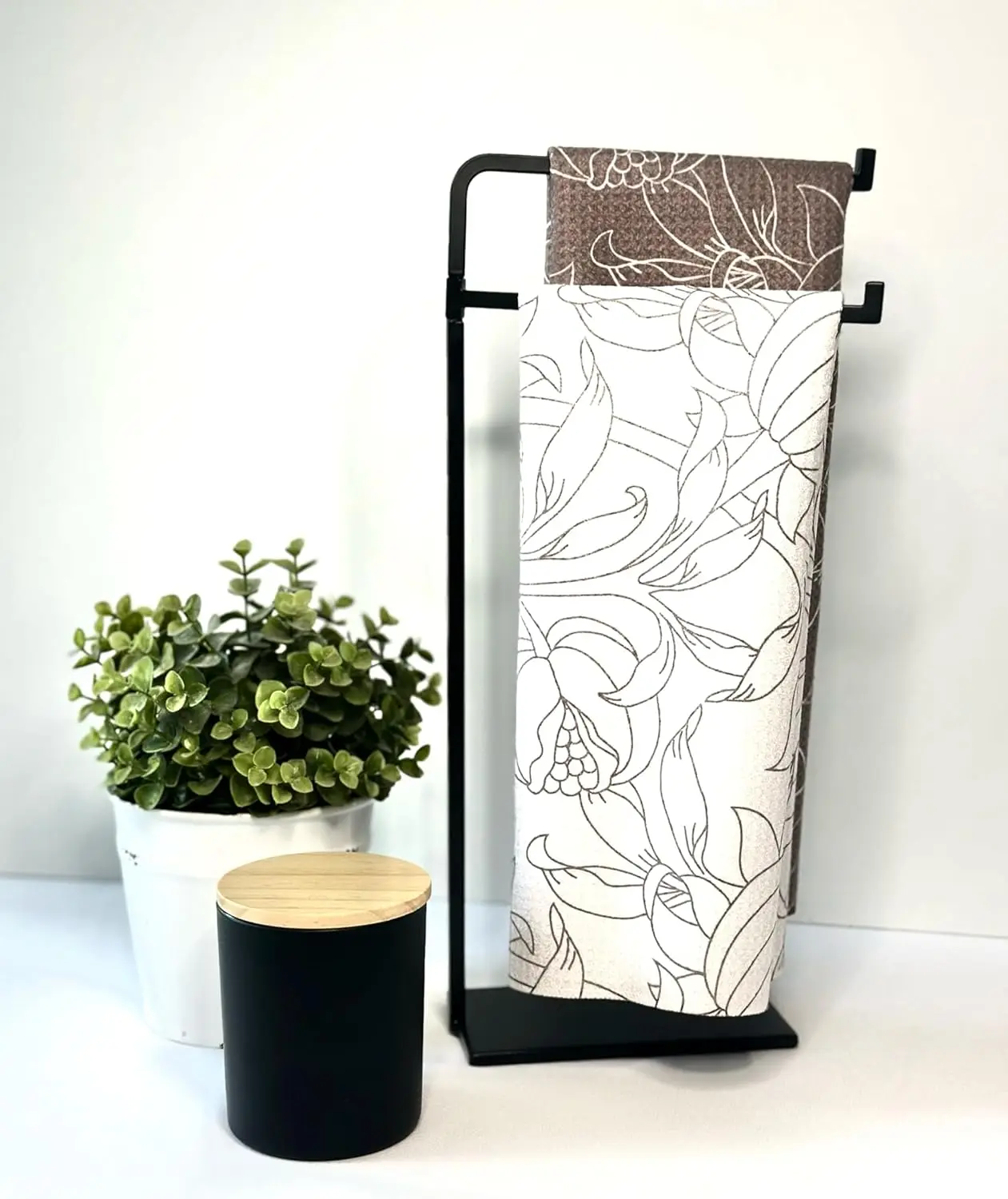 Personalized Floral Recycled Tea Towel Super Absorbent Quick Dry Reusable - Image 5