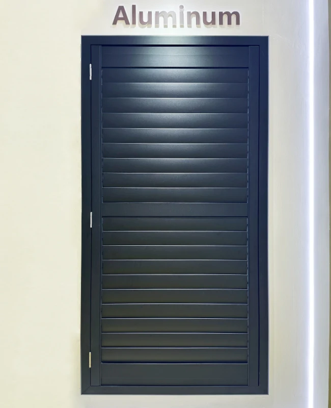 Plain Built-In Aluminium Shutter for Bathroom Bedroom Kitchen Living Room Office