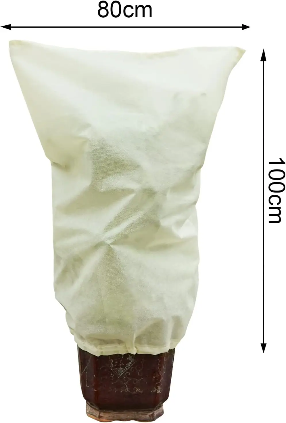 Plant Fleece Frost Protection Jackets 50g 80x100cm Winter Plant Covers - Image 6