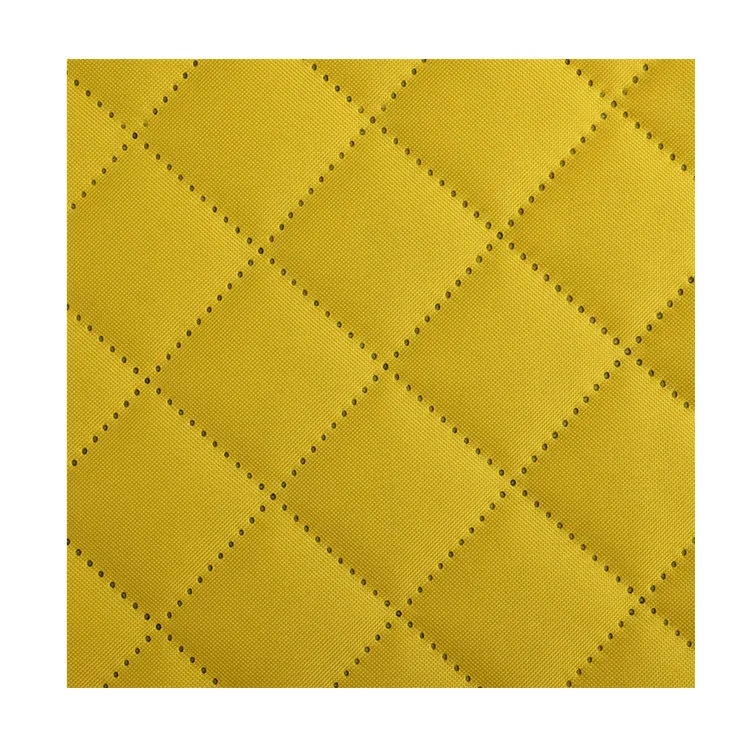 Polyester Oxford Fabric Ultrasonic Embossed Quilting Taffeta or PE Foam Backing - Image 2