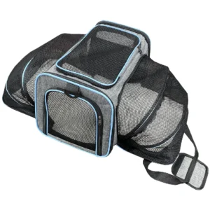 Portable Cat Carrier Foldable Pet Carrier for Travel and Vet