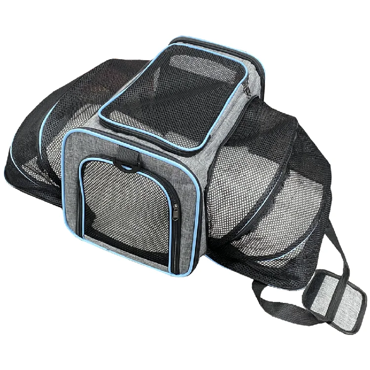 Portable Cat Carrier Foldable Pet Carrier for Travel and Vet