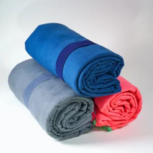 Portable Luxury Microfiber Bath Towels Quick Dry Absorbent Soft Striped Travel Beach