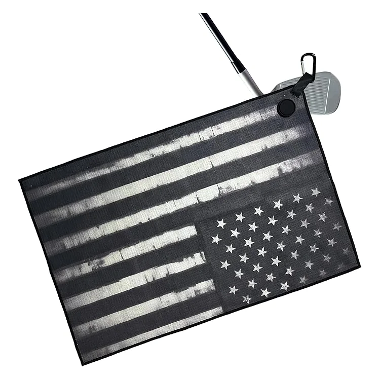 Premium Microfiber Golf Towel Quick Dry Highly Absorbent Waffle Weave for Club Cleaning