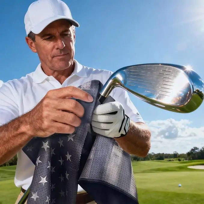Premium Microfiber Golf Towel Quick Dry Highly Absorbent Waffle Weave for Club Cleaning - Image 6