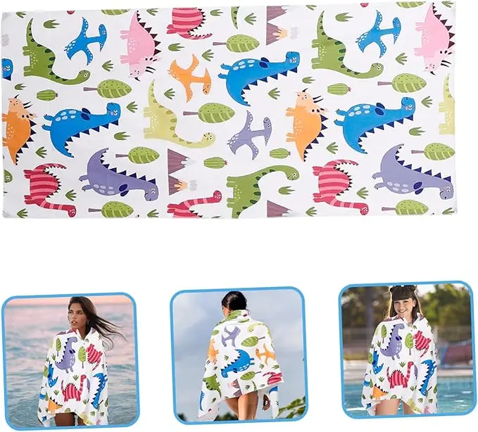 Premium Microfiber Kids Beach Towel - Super Absorbent Fast Drying Soft Bath Towel Boys Girls Custom Print - Image 5