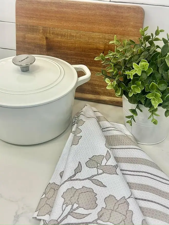 Premium Soft Lightweight Reusable Kitchen Towel for Dish Drying Wiping Countertop Tea - Image 3