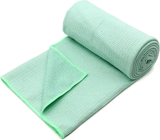 Premium Waffle Weave Microfiber Towel Anti-Slip High Absorbent Fast Drying Lint-Free - Image 2
