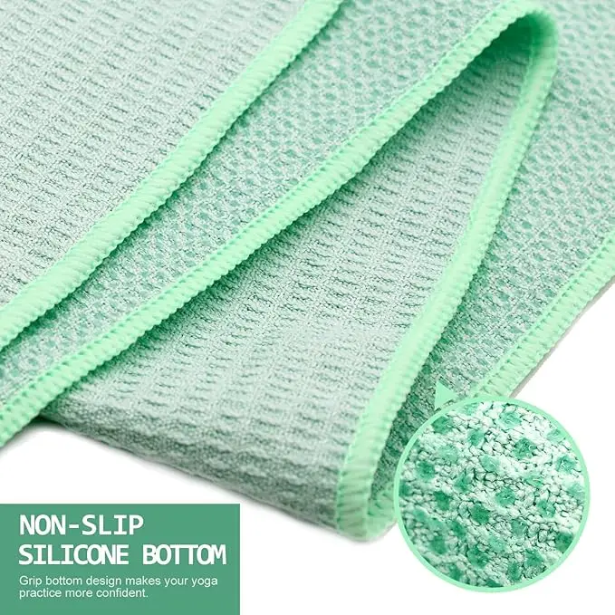 Premium Waffle Weave Microfiber Towel Anti-Slip High Absorbent Fast Drying Lint-Free - Image 4