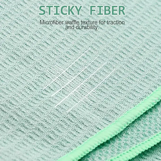 Premium Waffle Weave Microfiber Towel Anti-Slip High Absorbent Fast Drying Lint-Free - Image 6