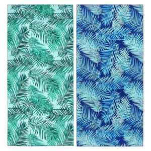 Premium Waffle Weave Quick-Dry Microfiber Beach Towel Luxury Hotel Spa
