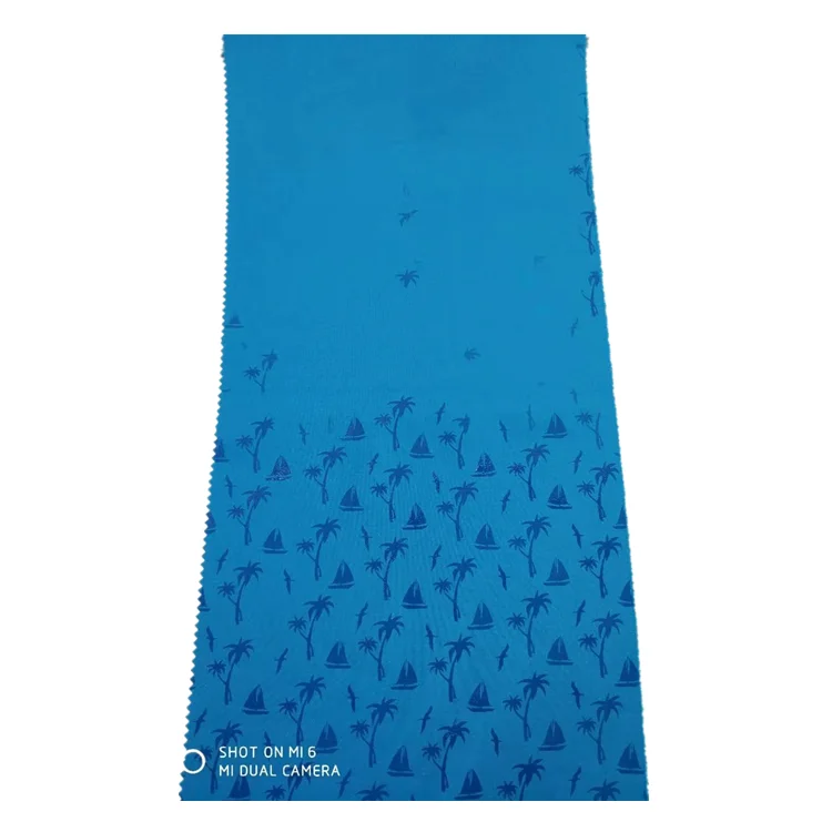Printed Peach Skin Fabric Temperature Color Change Water Reactive Beach Pants Free Sample - Image 6