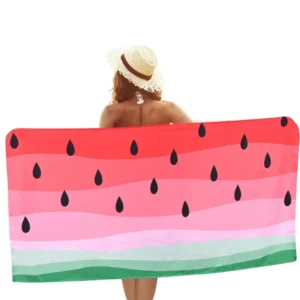 Quick-Dry Antimicrobial Sand-Free Microfiber Beach Towel for Kids and Adults