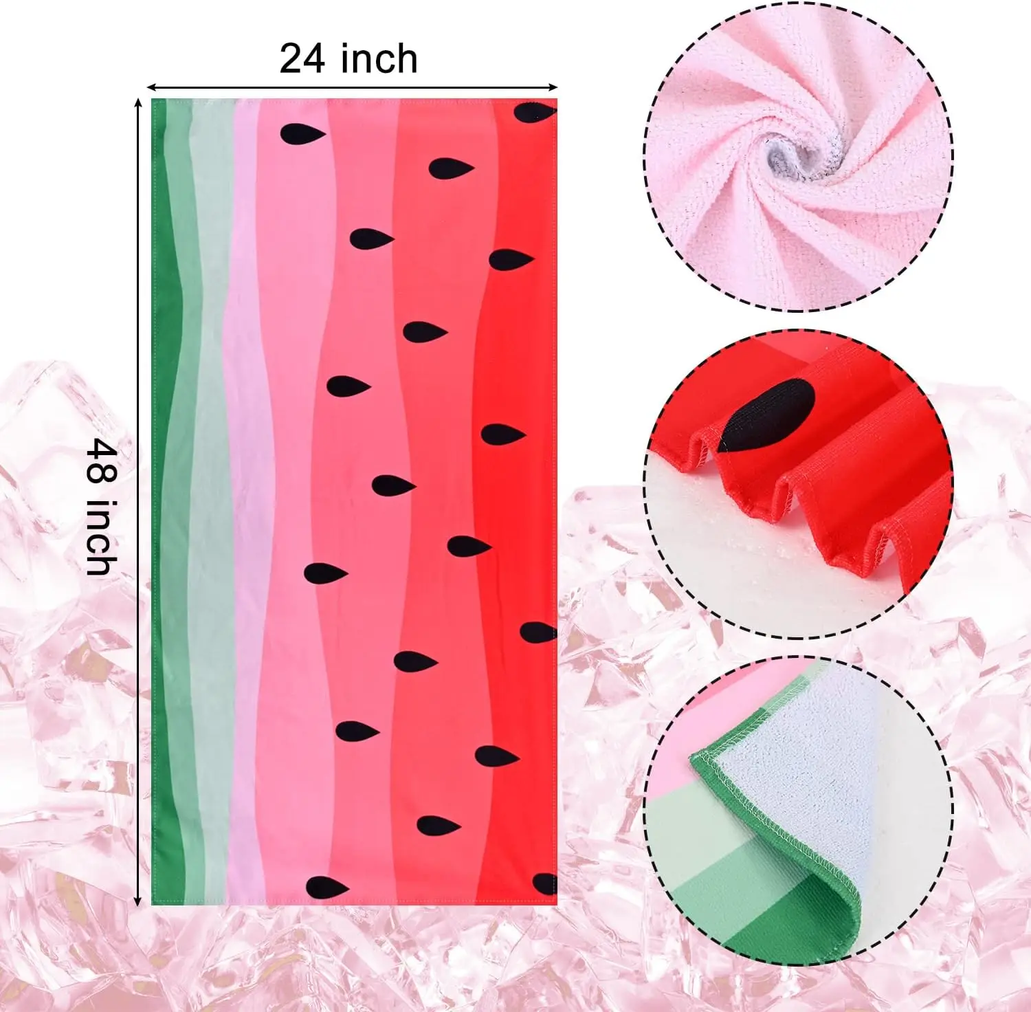Quick-Dry Antimicrobial Sand-Free Microfiber Beach Towel for Kids and Adults - Image 3