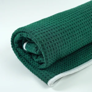 Quick-Dry Compressed Microfiber Waffle Golf Towel Lightweight Soft Absorbent Sports