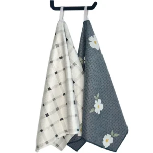 Quick-Dry Hygienic Digital Print Floral Wipe Custom Recycled Towel Super Absorbent and Reusable Naturally Inhibits Bacteria and Mold