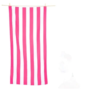 Quick Dry Lightweight Sports Compressed Digital Printed Stripe Microfibre Beach Towel with Bag