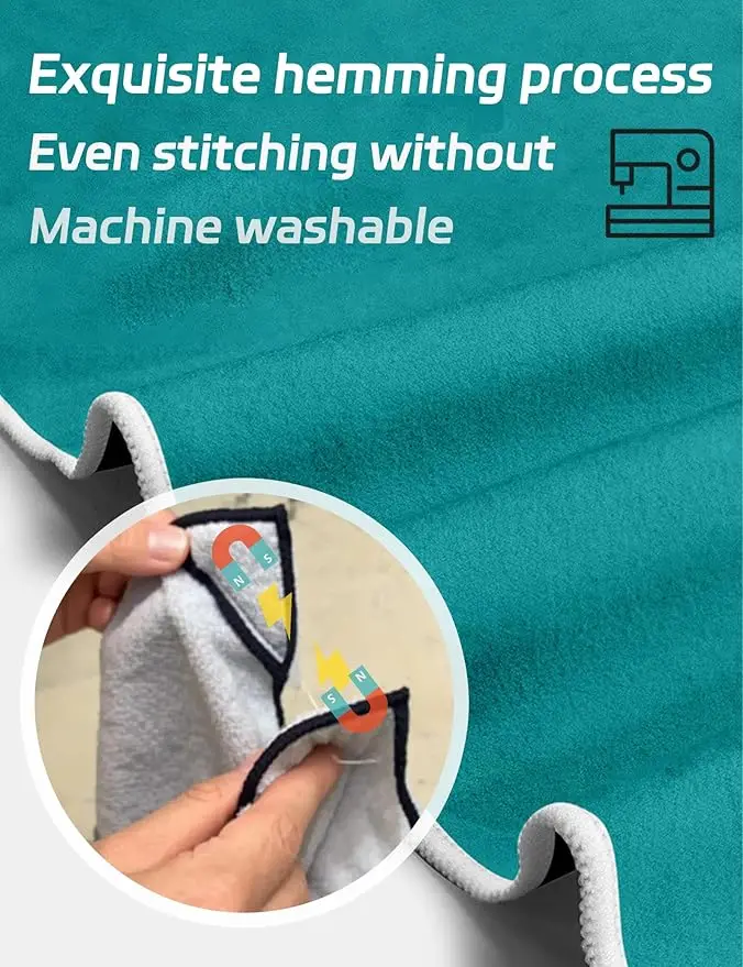 Quick-Dry Magnetic Beach Towels for Swimming Camping Travel Soft - Image 5