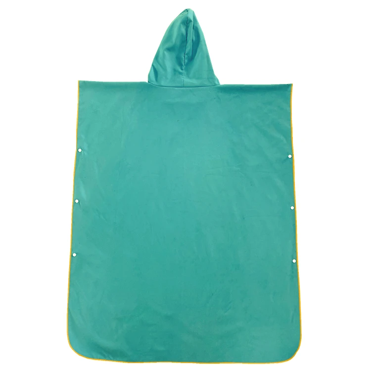 Quick Dry Organic Microfiber Surf Poncho Lightweight Polyester Beach Towel Sand-Free Woven - Image 2
