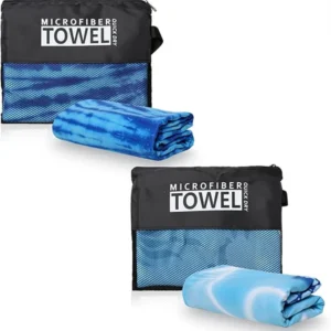 Quick Dry XL Microfiber Tropical Beach Gym Towel Sand-Free Cartoon Bag Customizable