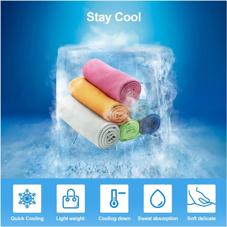 Rapid Cooling Sport Towel for Climbing Yoga Exercise - Physical Ice Face Towel - Image 4