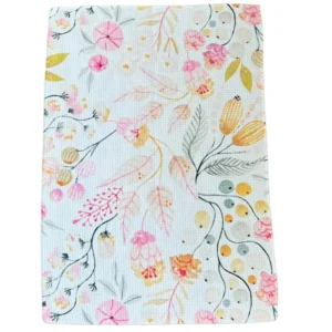 Recycled Waffle Tea Towel 350gsm Cleaning Kitchen Towel Personalized