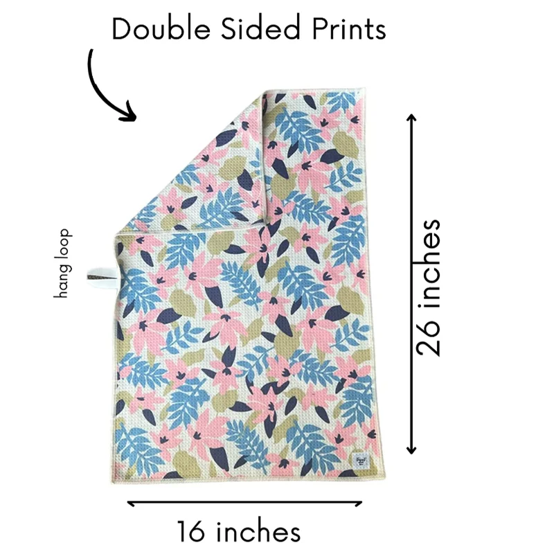 Recycled Waffle Tea Towel 350gsm Cleaning Kitchen Towel Personalized - Image 2