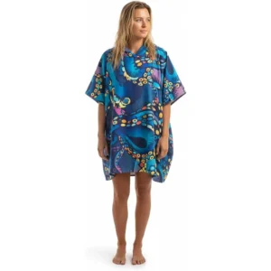 Sand Free Microfiber Antimicrobial Quick Dry Beach Poncho Changing Robe