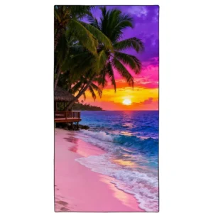 Sand Free Quick Dry Antimicrobial Microfiber Beach Towel Custom Logo