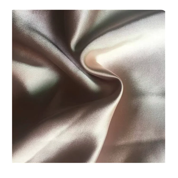 Satin Drill Chiffon Fabric Polyester Satin Silk for Women Shiny Evening Dress