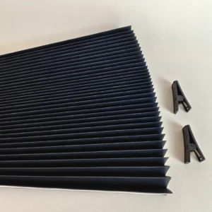 Self-Adhesive Temporary Pleated Blinds Fabric Vertical Pattern Window Curtain