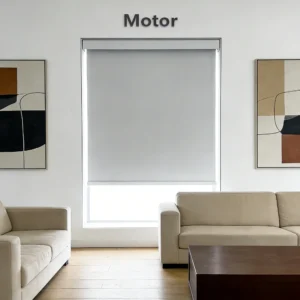 Smart Motorized Roller Shades Wireless Remote Control Blackout Heat Curtains Home Office