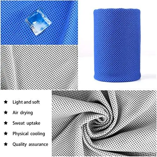 Soft Cooling Microfiber Fitness Towel Instant Relief Sports Gym Running - Image 2