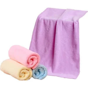 Solid Embossed Antimicrobial Hand Towel Custom Logo Light Weight Home Use