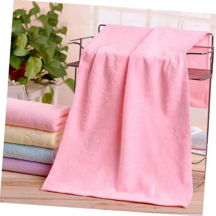 Solid Embossed Antimicrobial Hand Towel Custom Logo Light Weight Home Use - Image 4