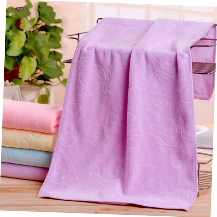 Solid Embossed Antimicrobial Hand Towel Custom Logo Light Weight Home Use - Image 5