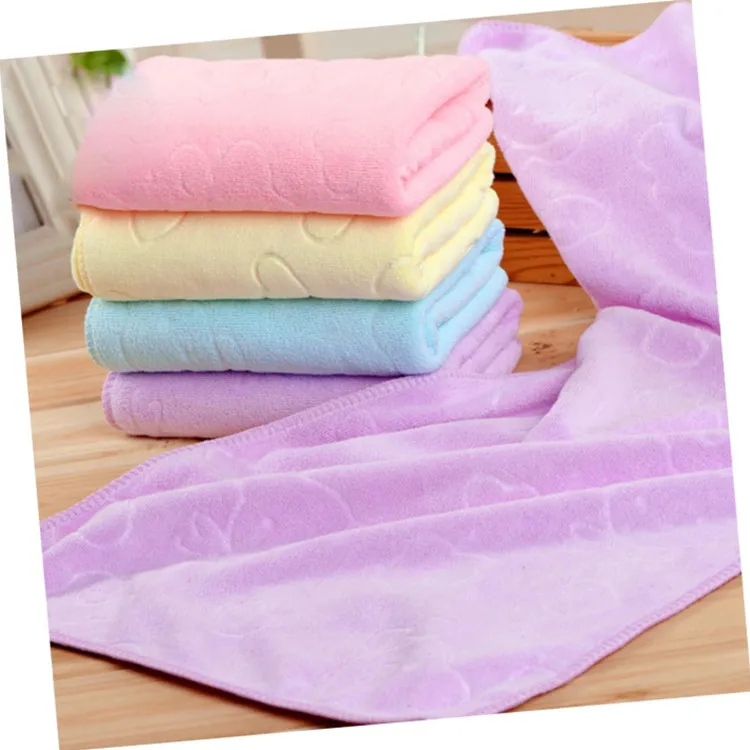 Solid Embossed Antimicrobial Hand Towel Custom Logo Light Weight Home Use - Image 6