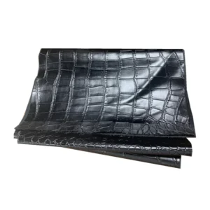 Stretch Embossed Crocodile Skin PU Leather Combined Fabric